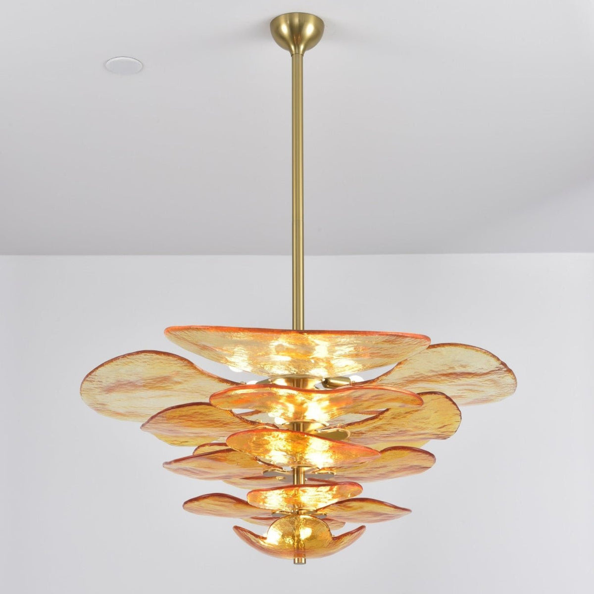 Petal Layered Murano Glass Chandelier