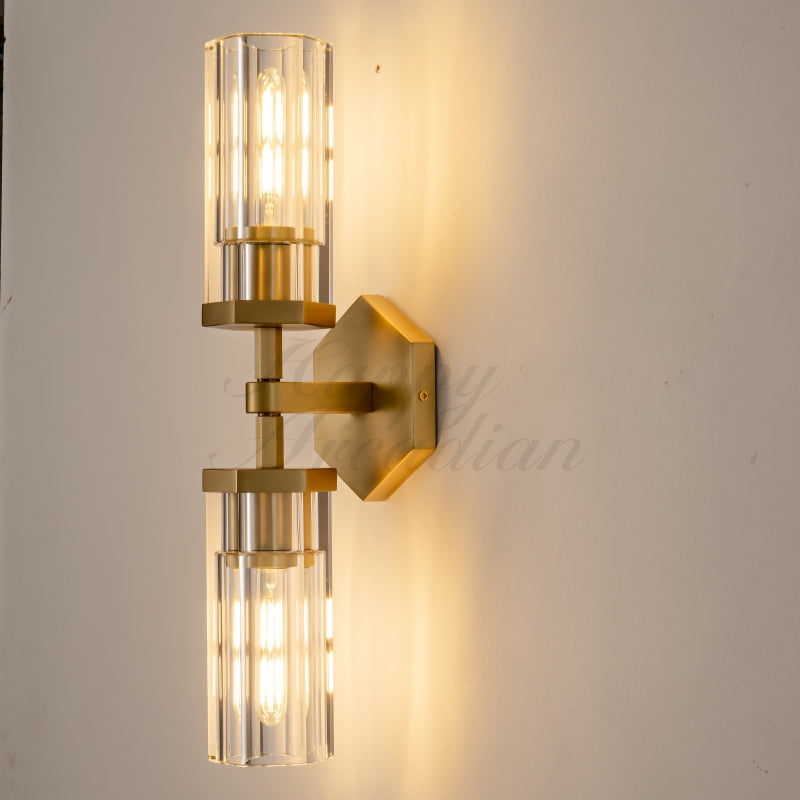 Lirael Hexagonal Linear Short Wall Sconce