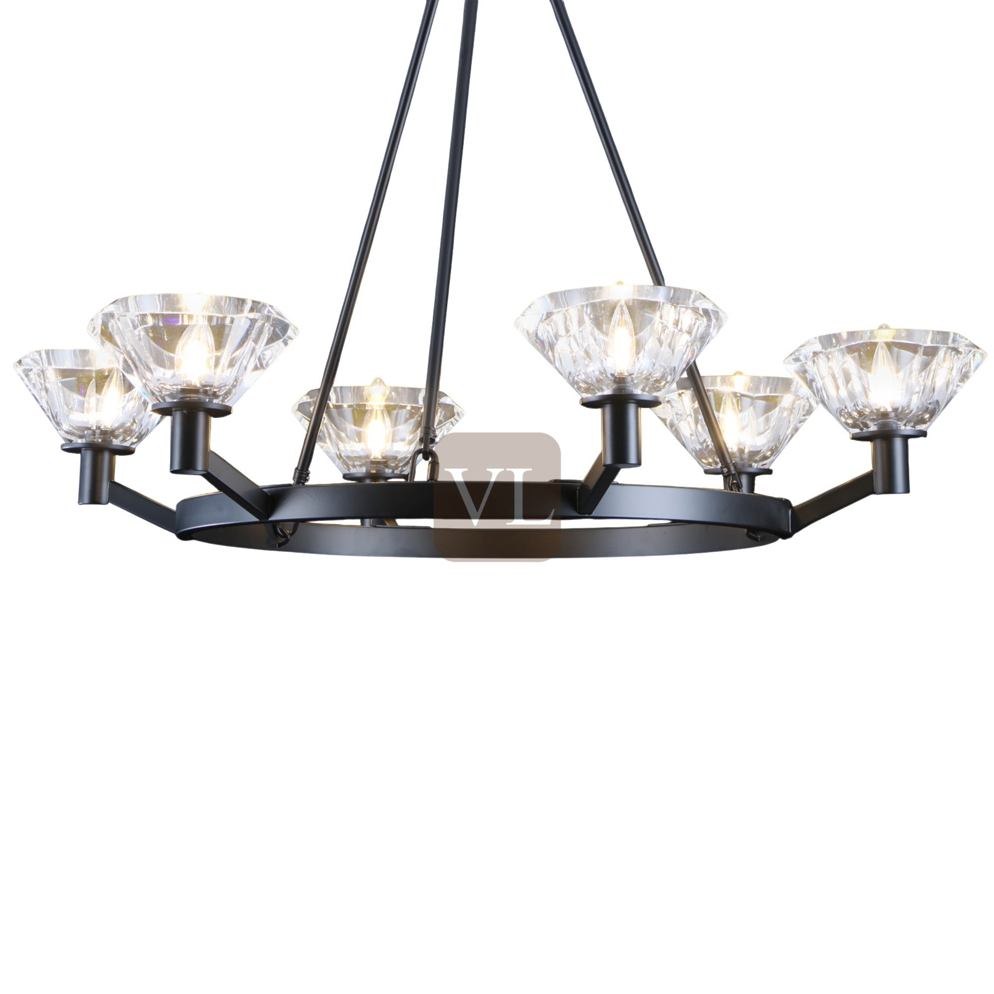 K9 Crystal Cup Chandelier