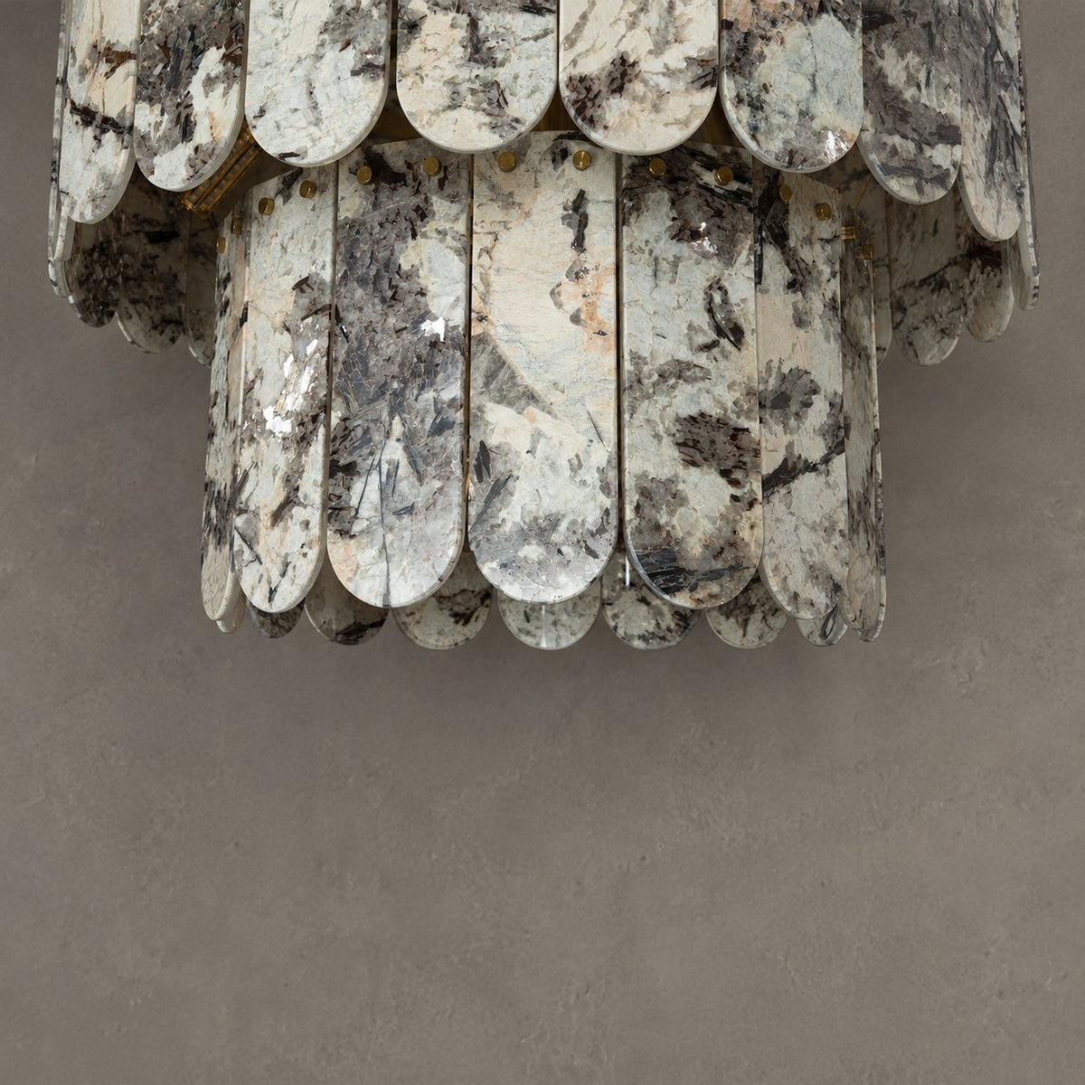 Grand Four-Tier Snowcrest White Luxury stone Chandelier