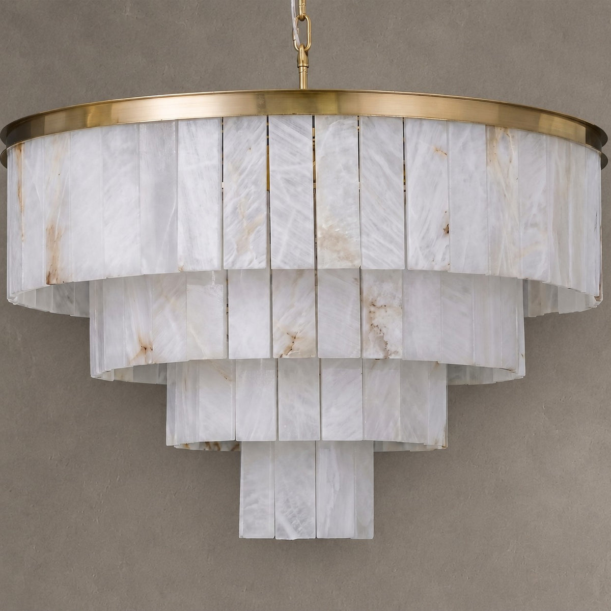 Hollis Modern Alabaster Dining Room Light