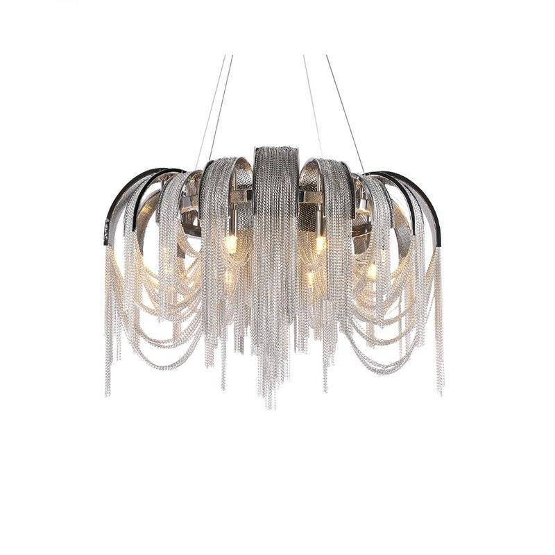 Cadena Aluminum Chain Tassel Chandelier