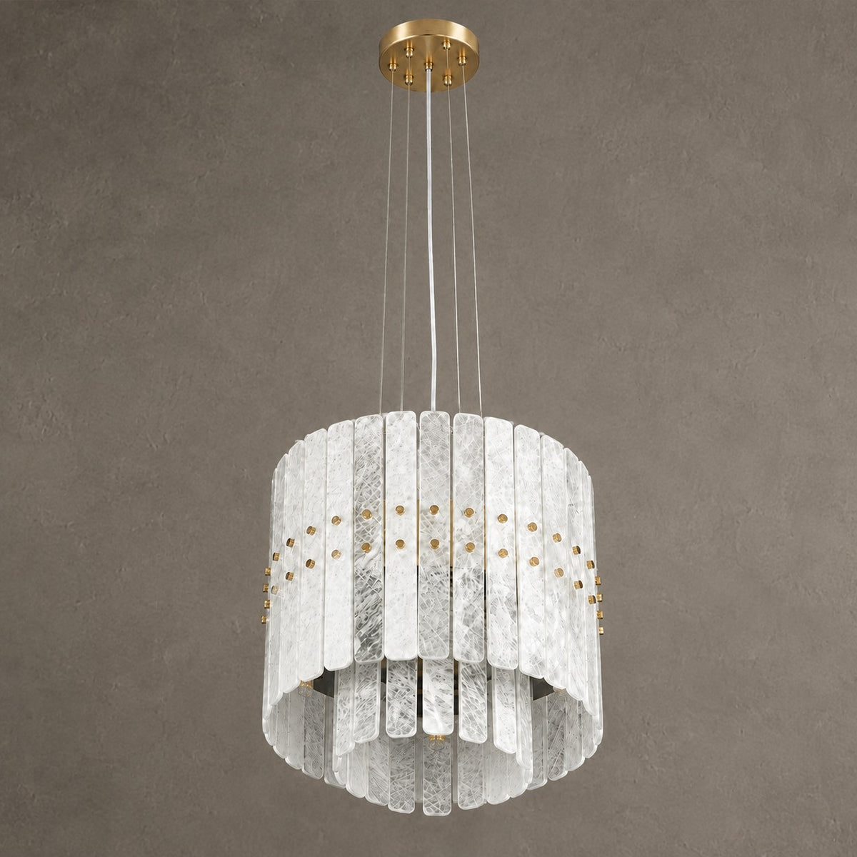 Modern White Crystal Luxury stone Chandelier