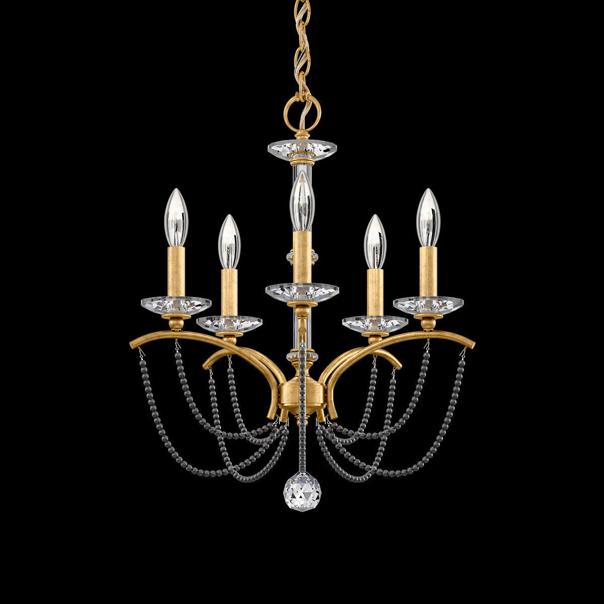 Priscilla Crystal Candlestick Chandelier 18"