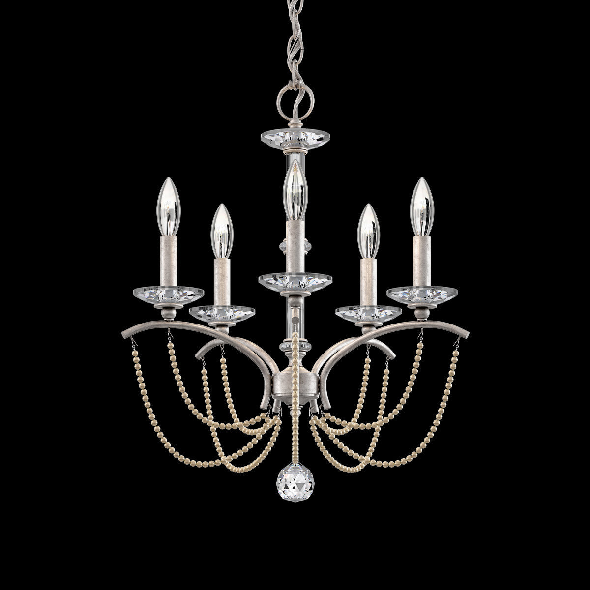 Priscilla Crystal Candlestick Chandelier 18"
