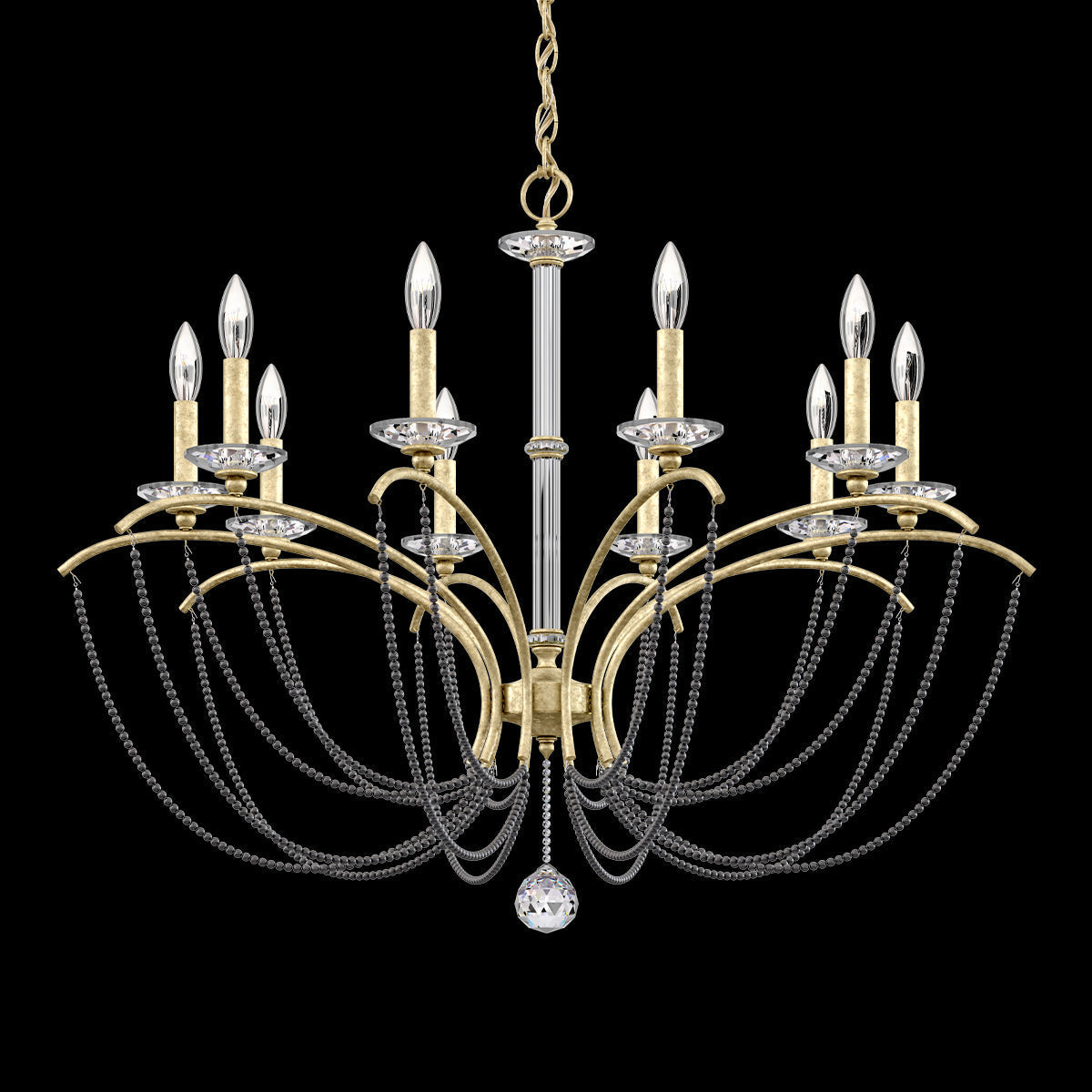 Priscilla Crystal Candlestick Chandelier 36"