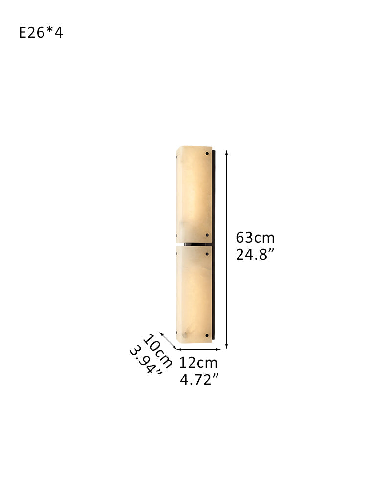 Reynard Alabaster Grand Wall Sconce Light Fixture 13"H 25"H