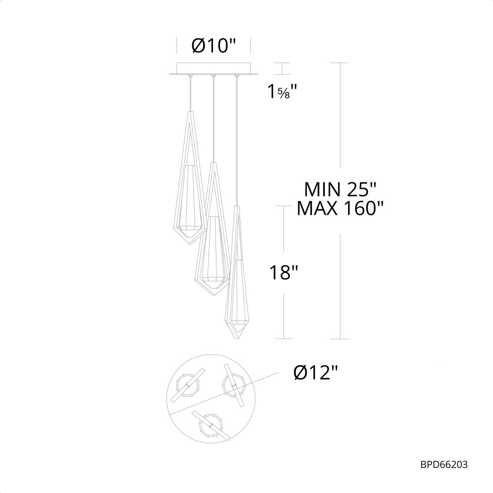 Devotee Pendant 3 Light