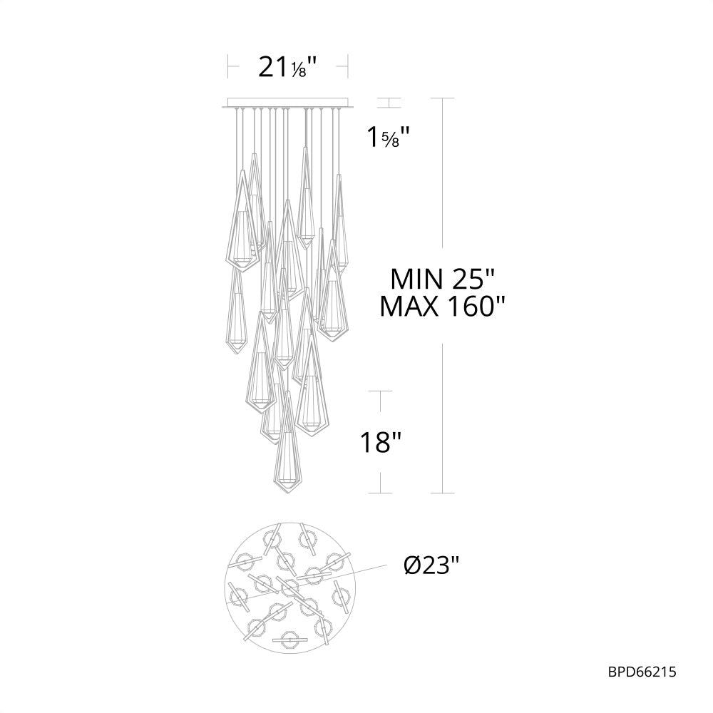 Devotee Round Chandelier 14 Light