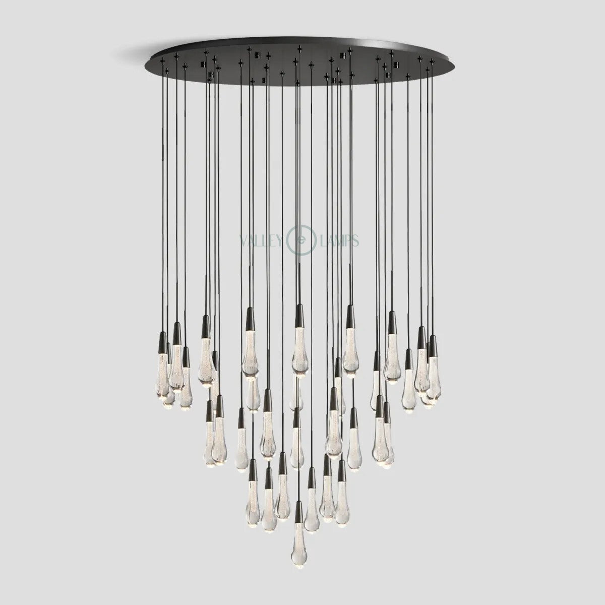 Soltaire round chandelier 36'' for living room/ bedroom