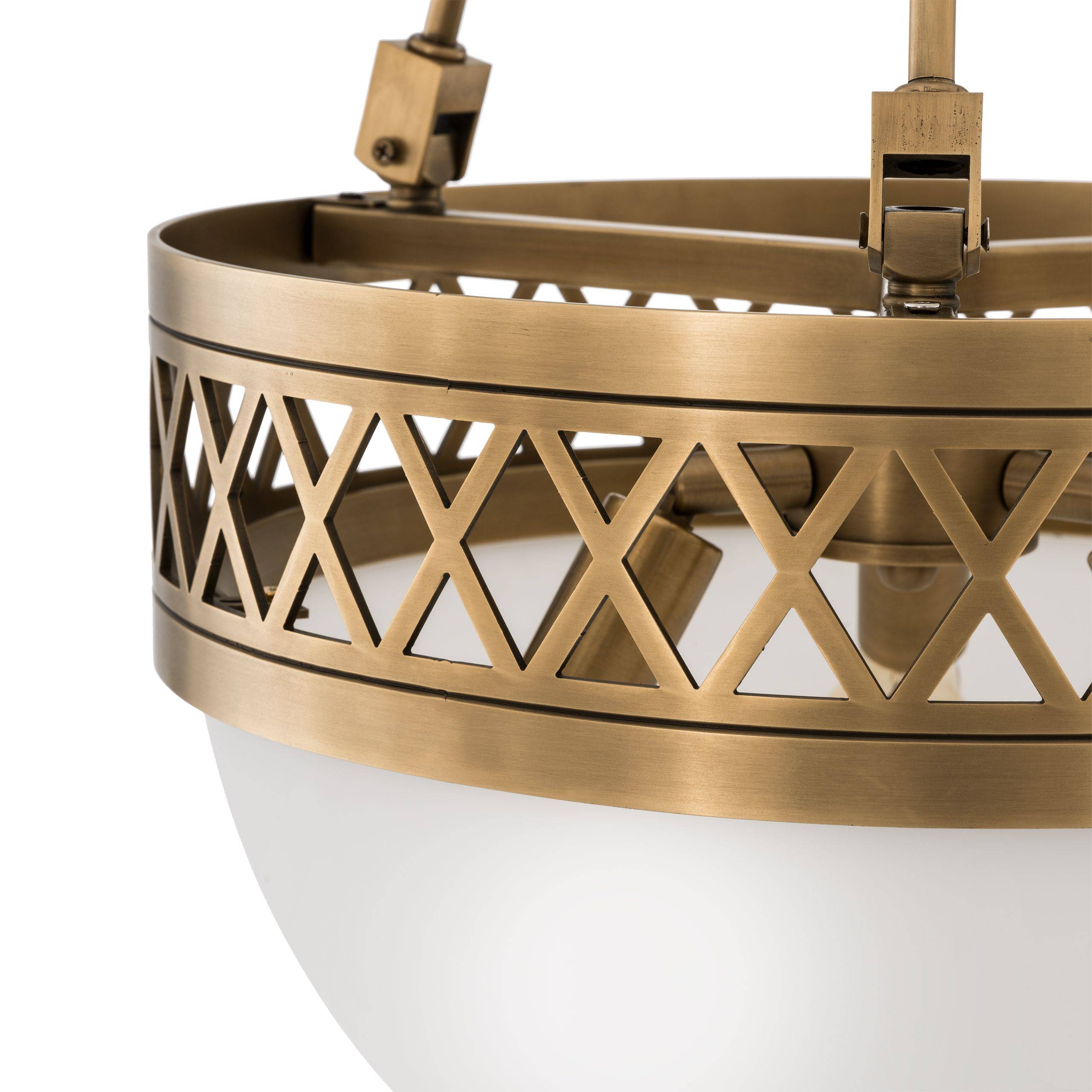 Bistroquette Modern Brass Chandelier