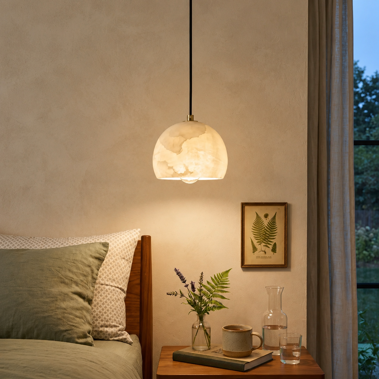Pendant Light Italian Modern Alabaster