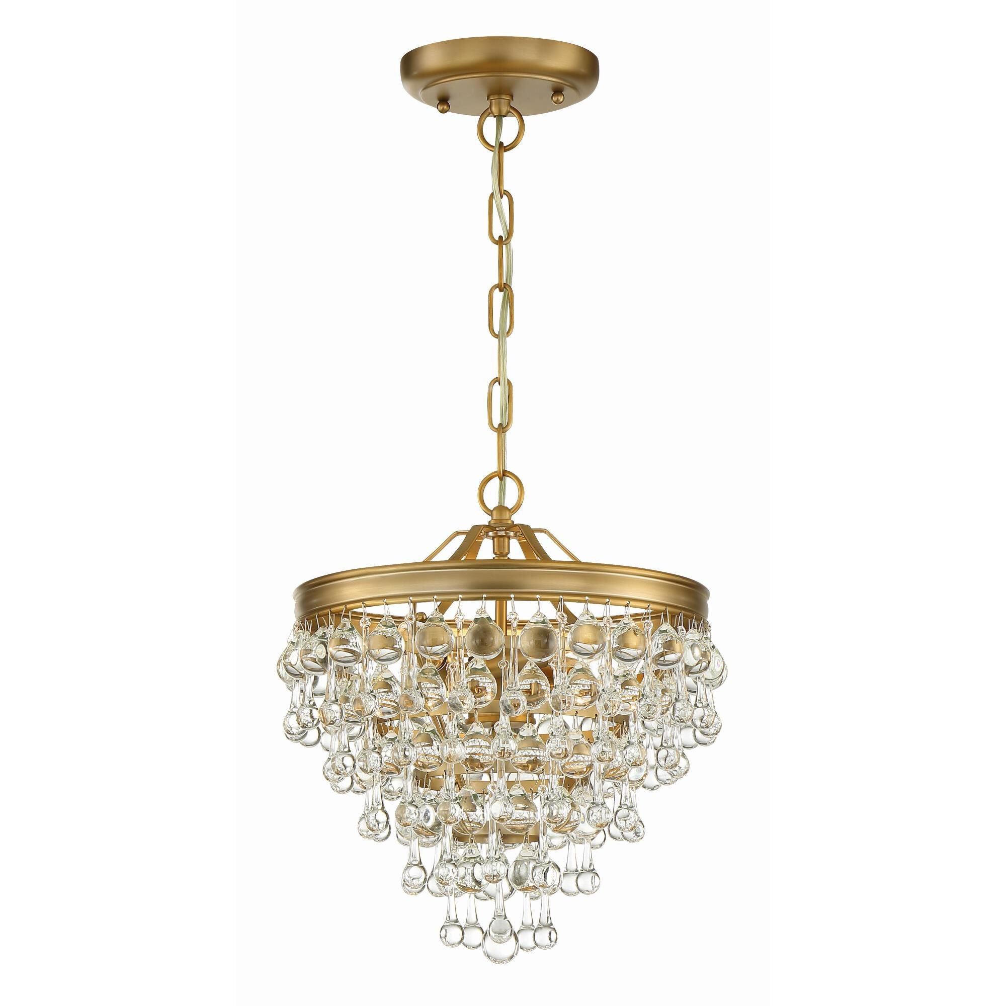 Calypso 13 Inch 3 Light Mini Chandelier by Crystorama