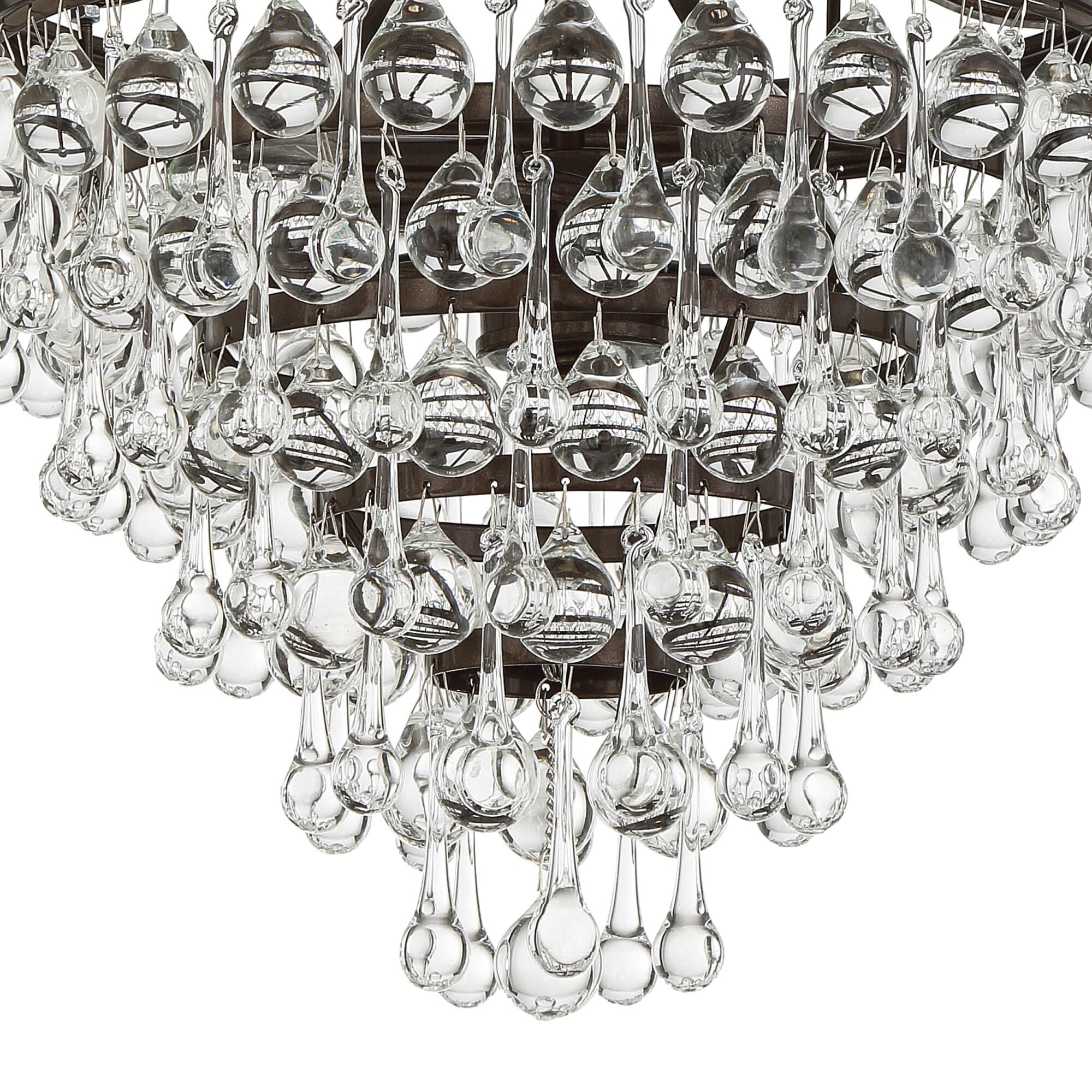 Calypso 13 Inch 3 Light Mini Chandelier by Crystorama