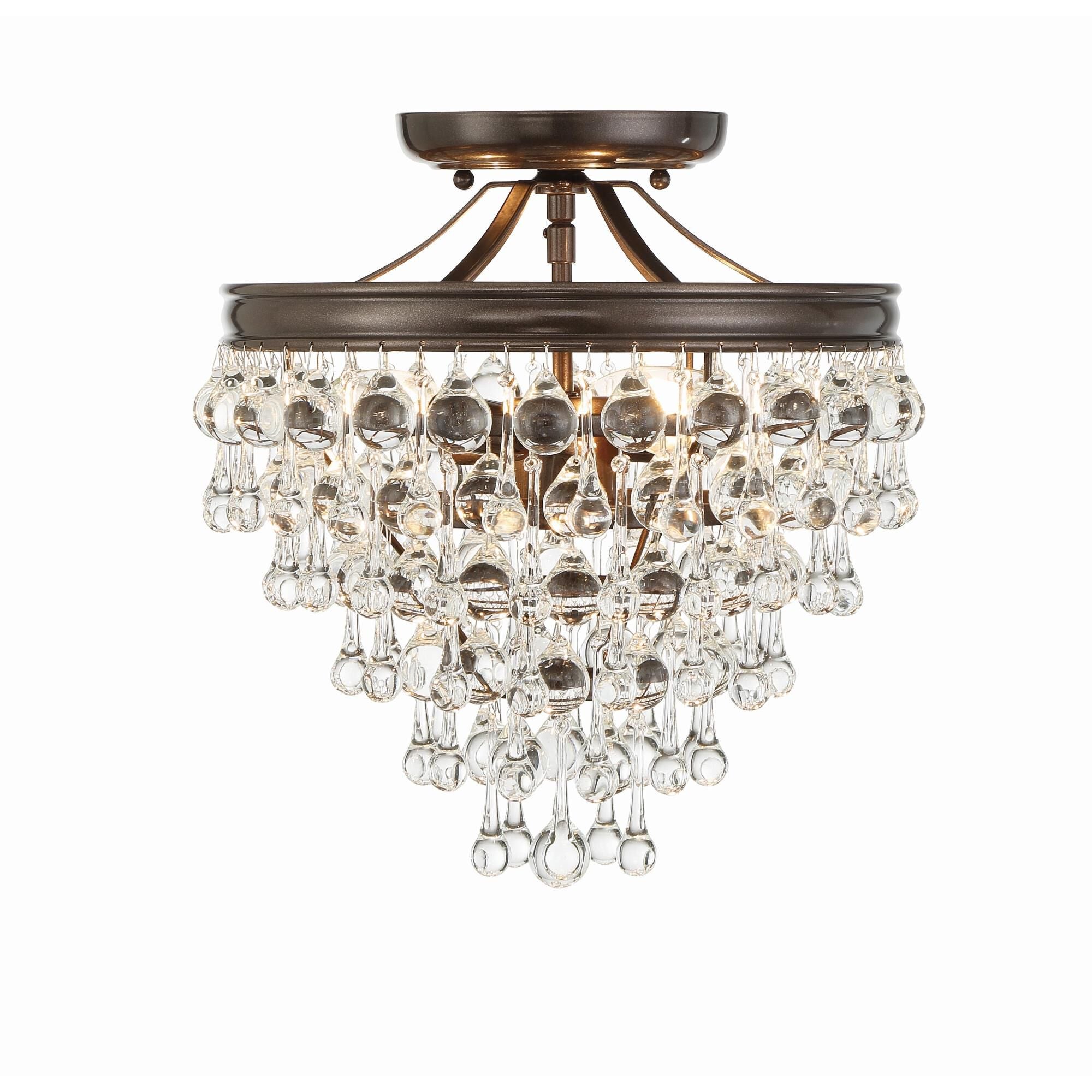 Calypso 13 Inch 3 Light Mini Chandelier by Crystorama