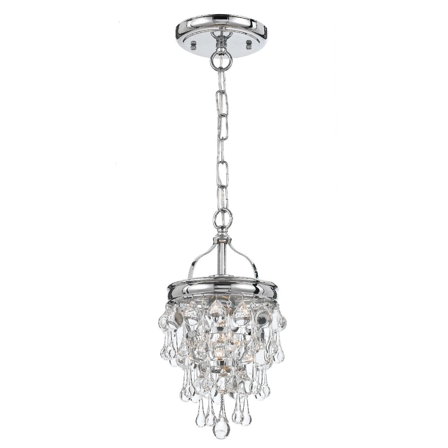 Crystorama Calypso Mini Chandelier 7 Inch - Elegant Lighting