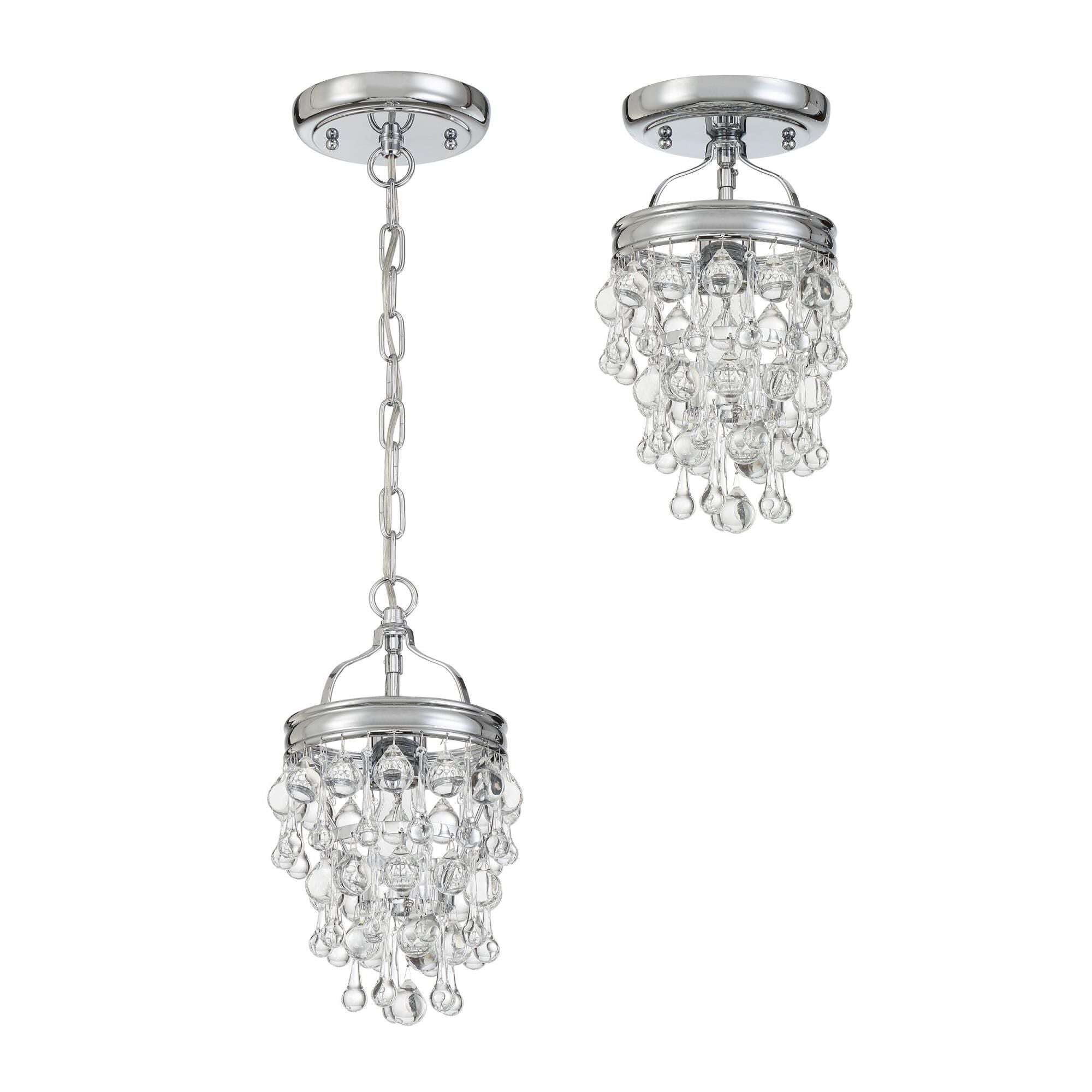 Crystorama Calypso Mini Chandelier 7 Inch - Elegant Lighting