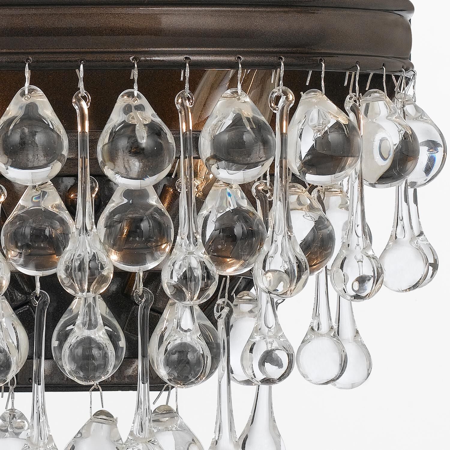 Crystorama Calypso 1 Light Polished Chrome Crystal Wall Sconce