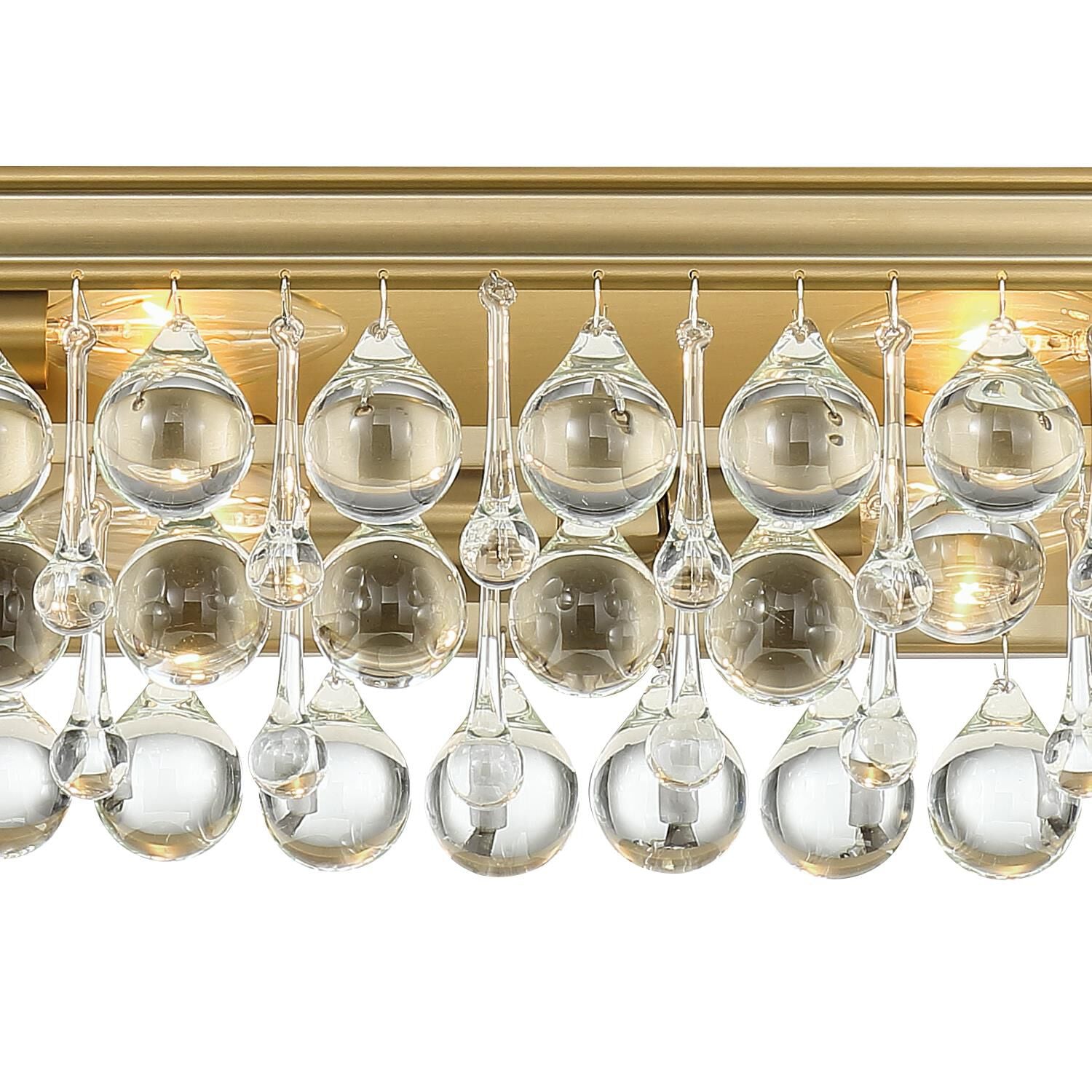 Calypso 33 Inch 8-Light Bathroom Vanity Light | Crystorama
