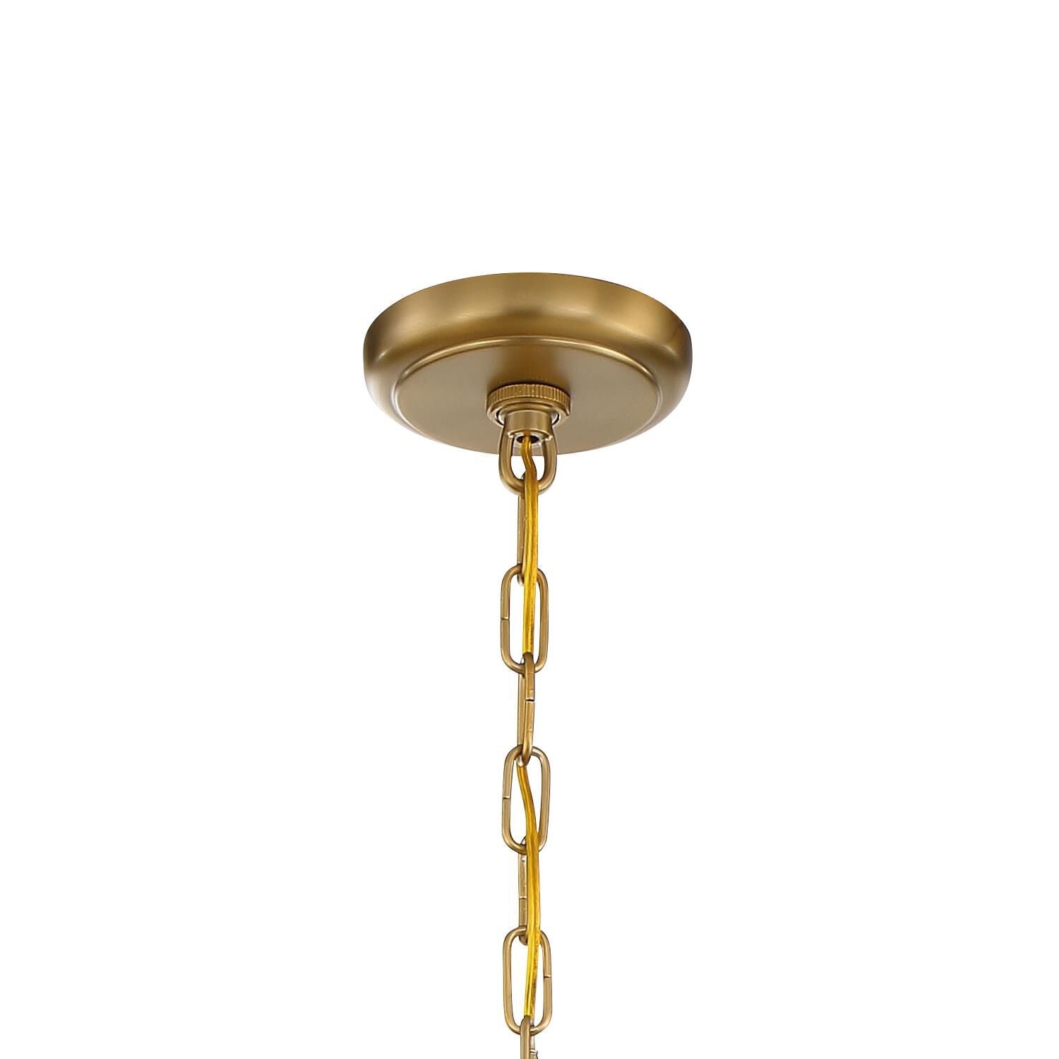 Calypso 25 Inch 8-Light Chandelier - Vibrant Gold Finish