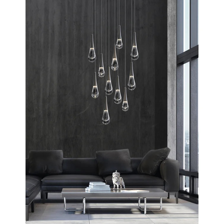 Pluvia 11-Light Chandelier Pendant For Living room Family room Dining Room Bedroom