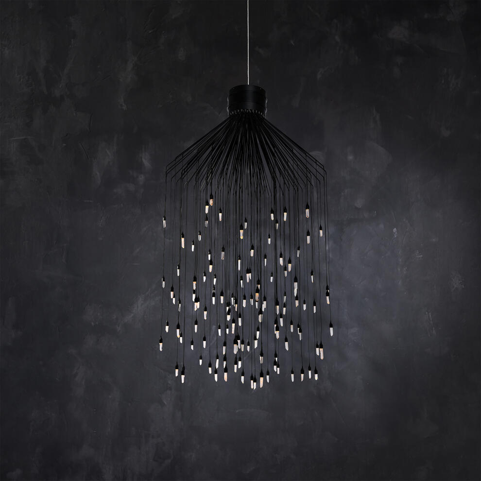 Rock Crystal Rain Flushmount