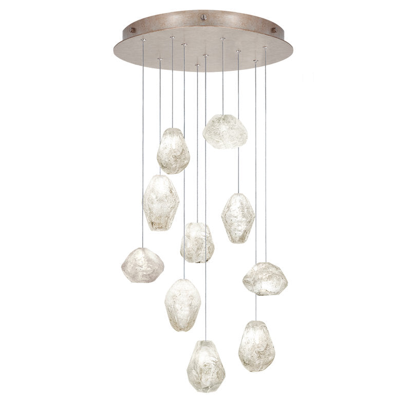 Nature-inspired round chandelier