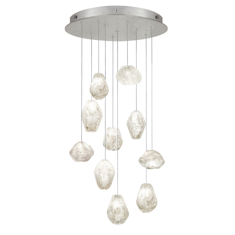Nature-inspired round chandelier