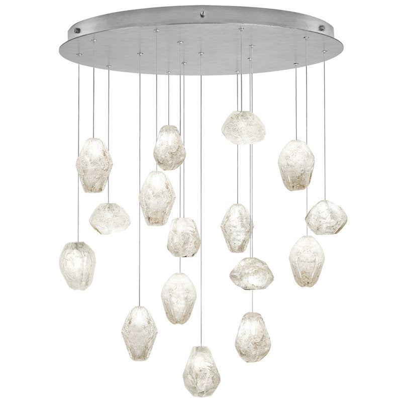 Nature-inspired round chandelier