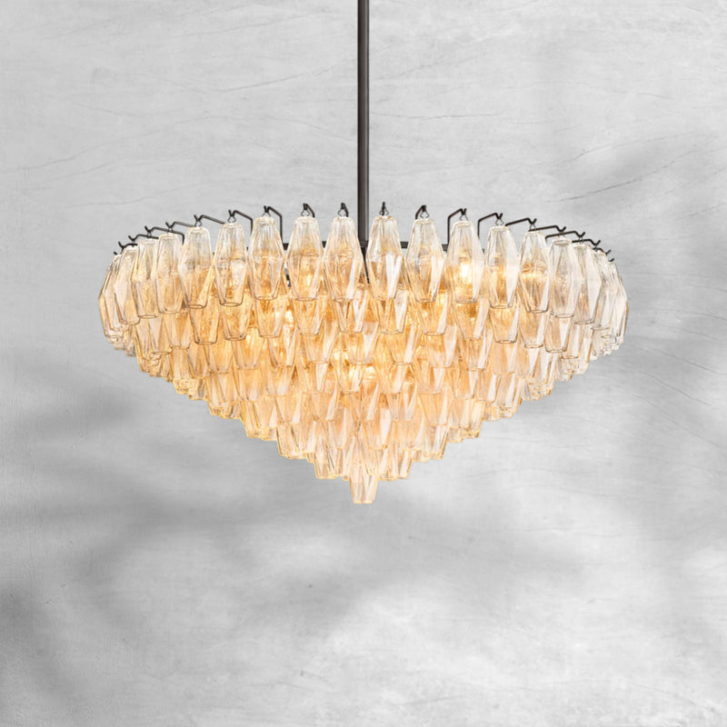 Chiarita Glass Tiered Round Chandelier