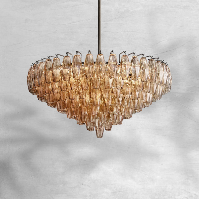 Chiarita Glass Tiered Round Chandelier