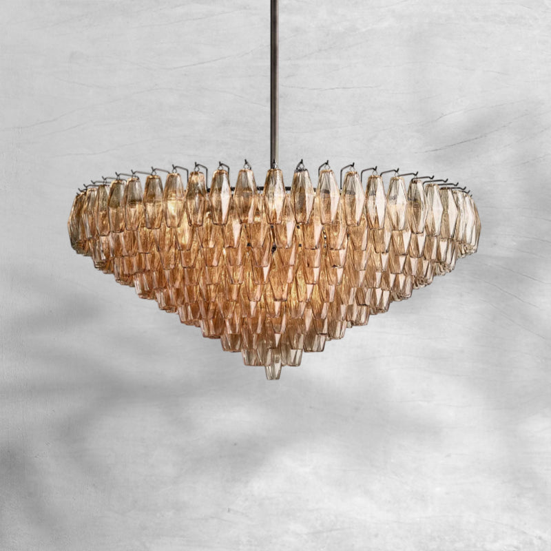 Chiarita Glass Tiered Round Chandelier