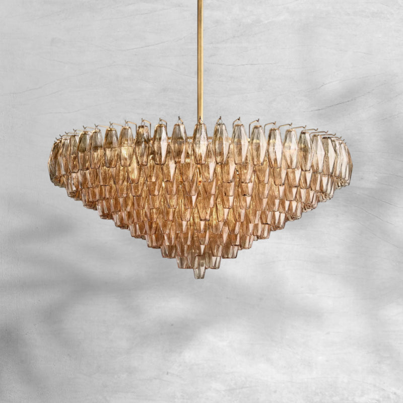 Chiarita Glass Tiered Round Chandelier