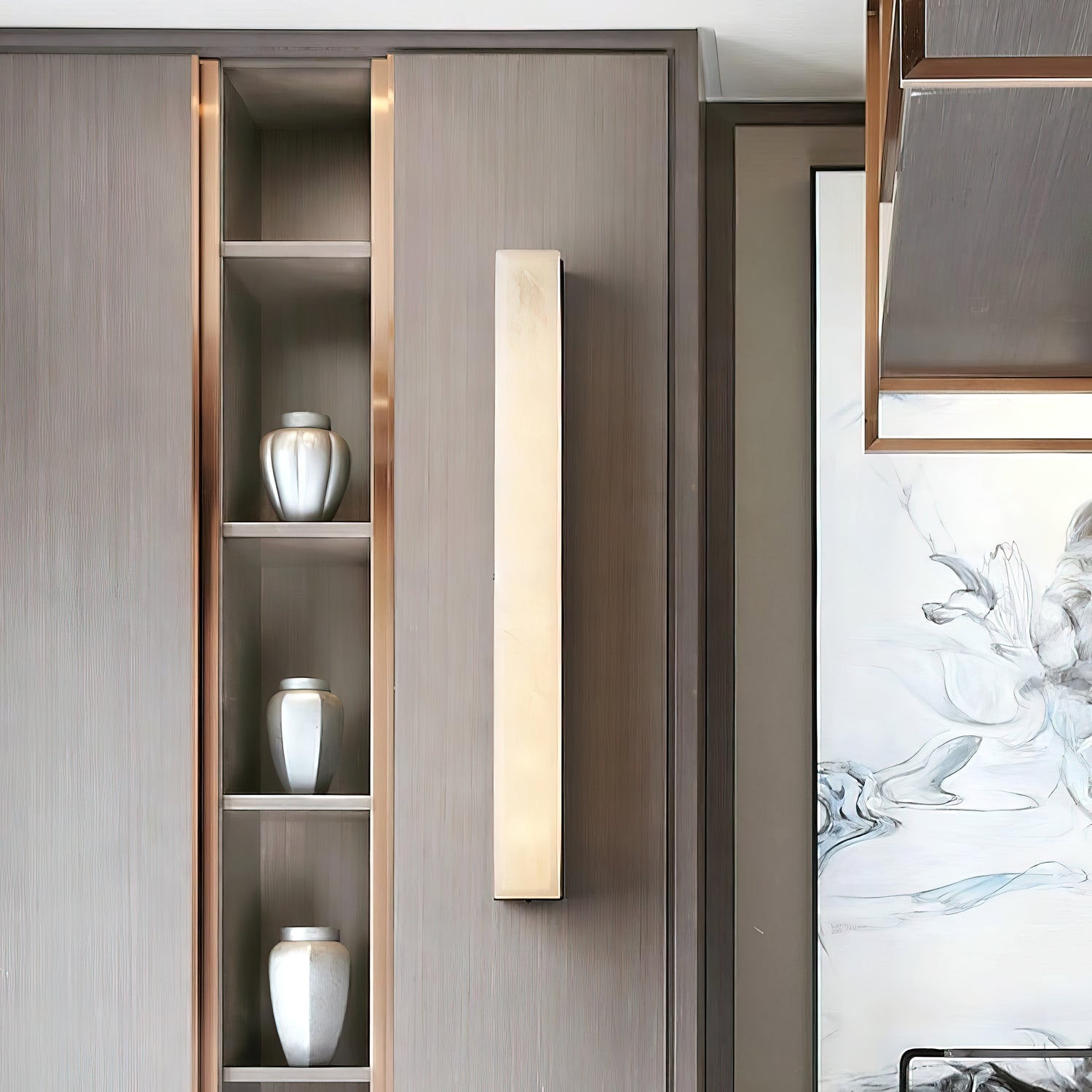 Geometric Alabaster Wall Lamp