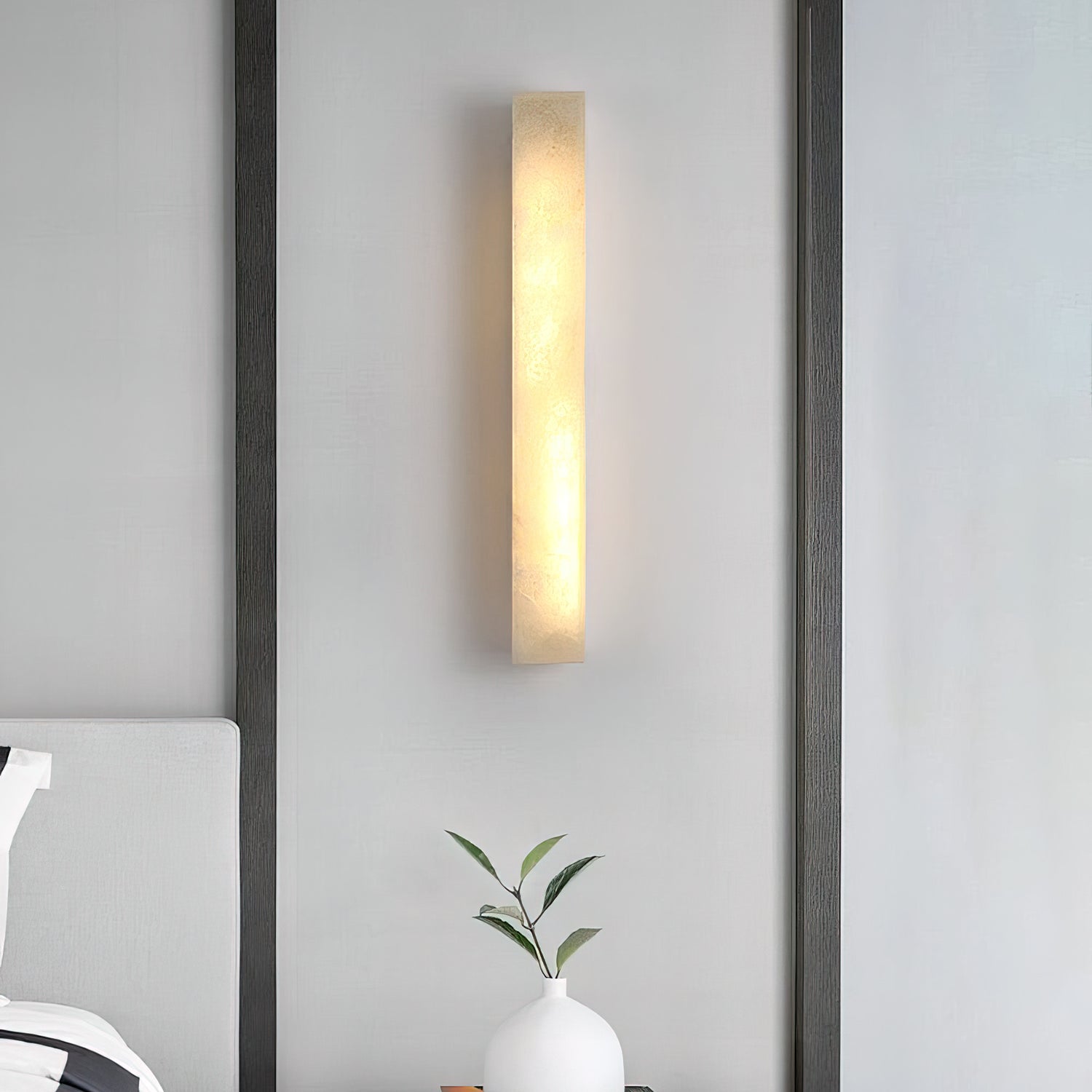 Geometric Alabaster Wall Lamp