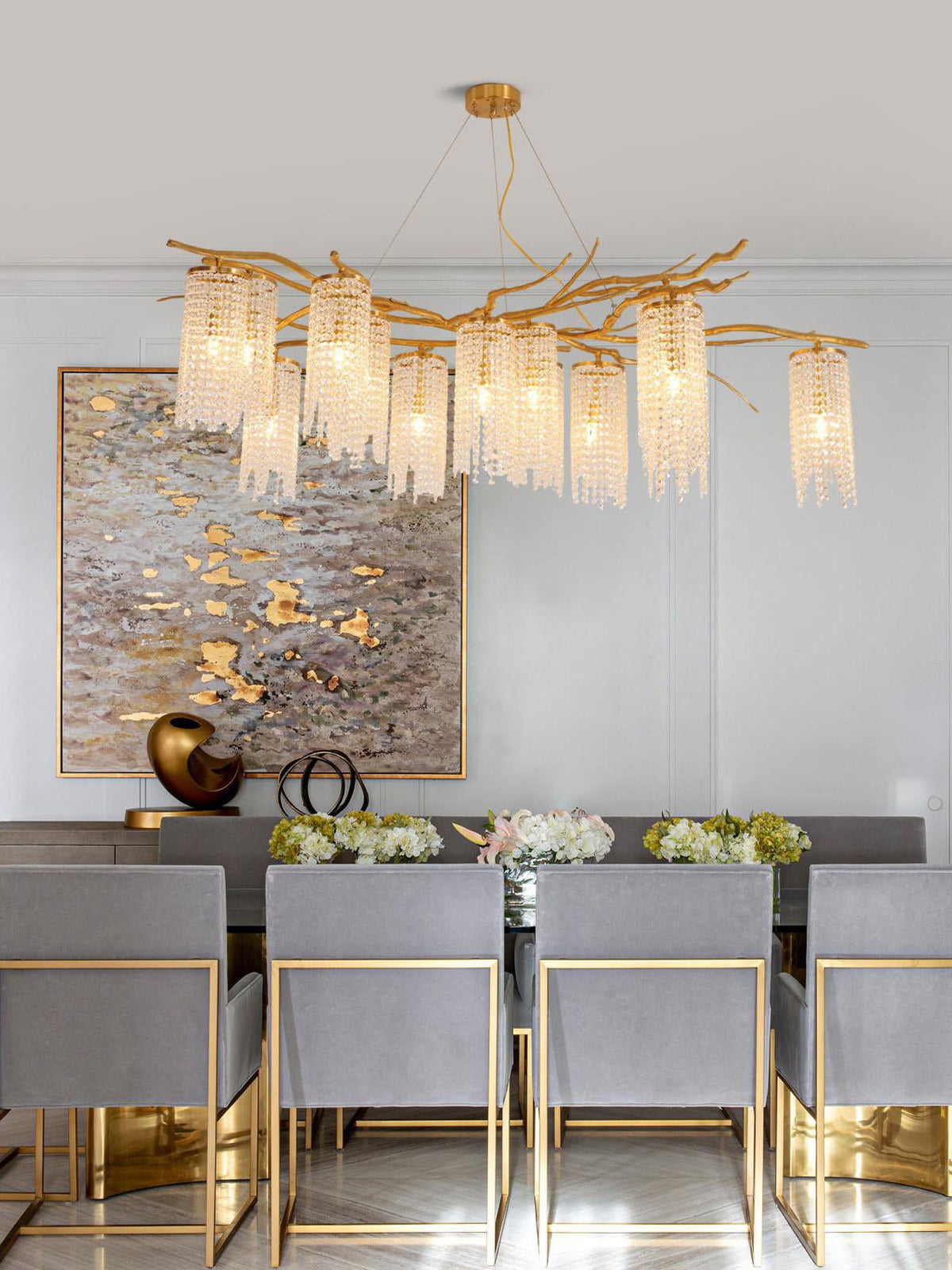 Forest Dawn Brass Chandelier - Vakkerlight