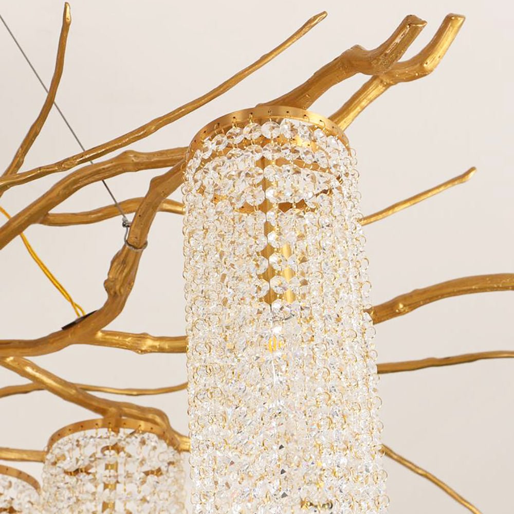 Forest Dawn Brass Chandelier - Vakkerlight