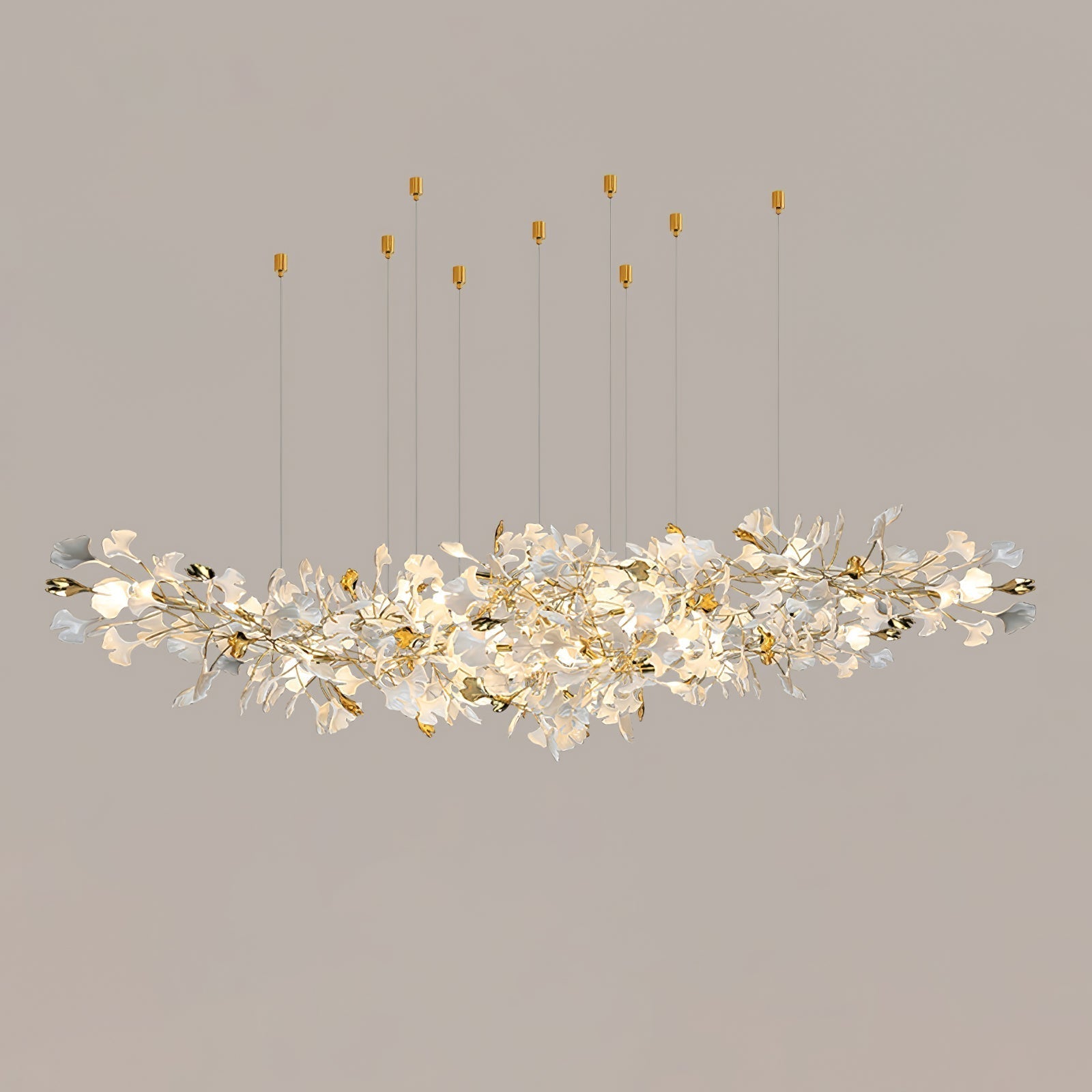 Gingko Ceramic Branch Chandelier Z