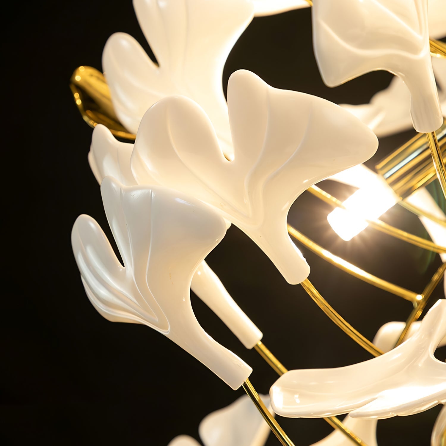 Gingko Ceramic Branch Chandelier Z