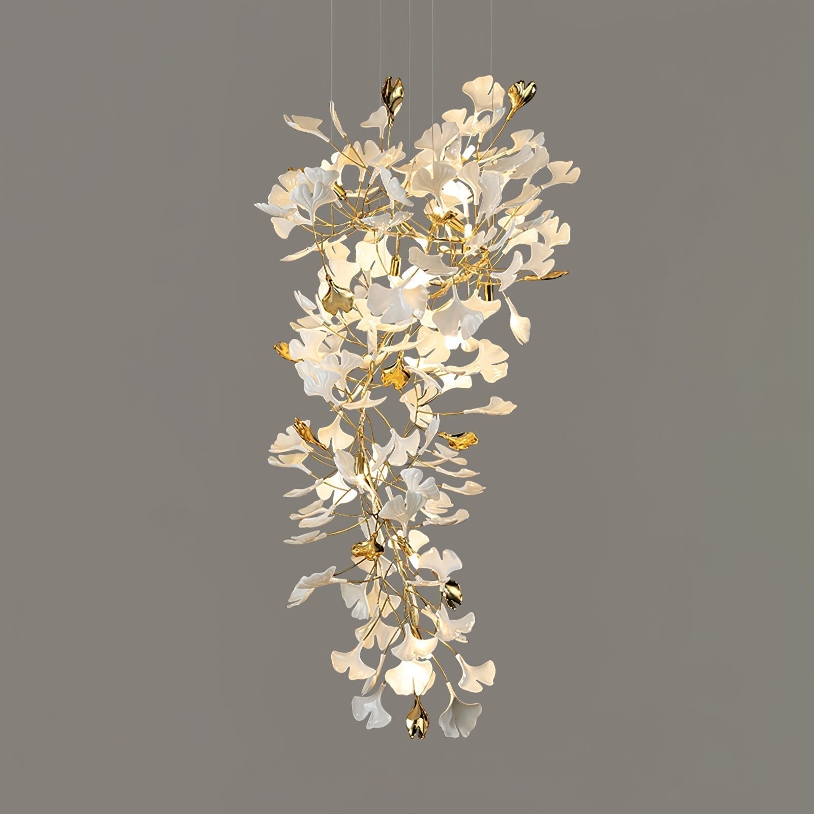 Gingko Ceramic Branch Chandelier Z