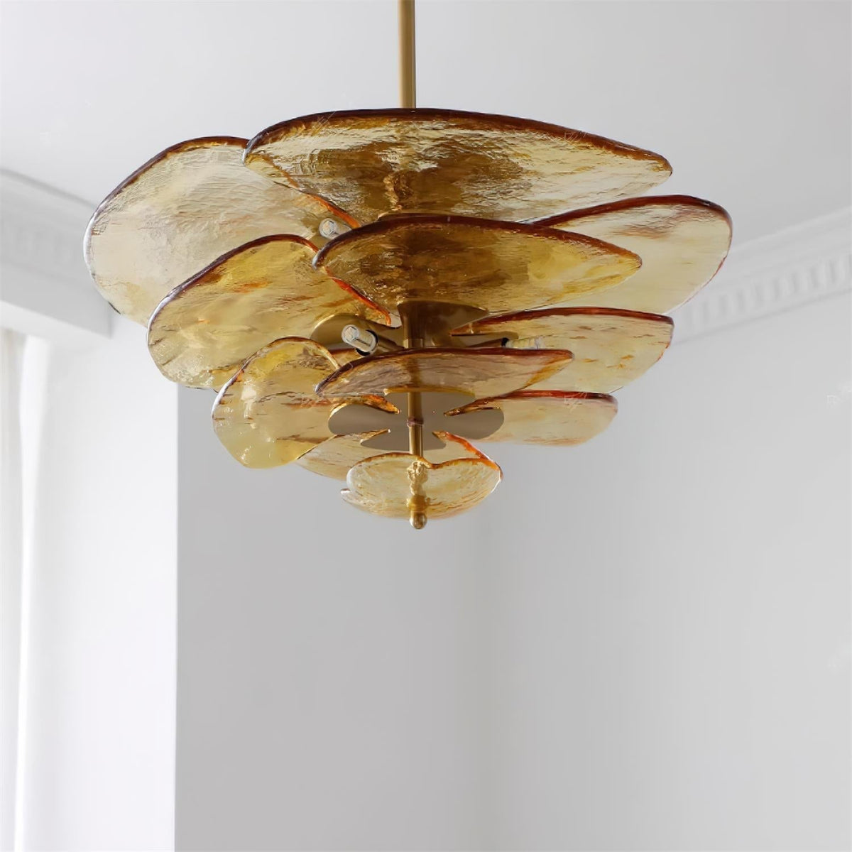 Petal Layered Murano Glass Chandelier