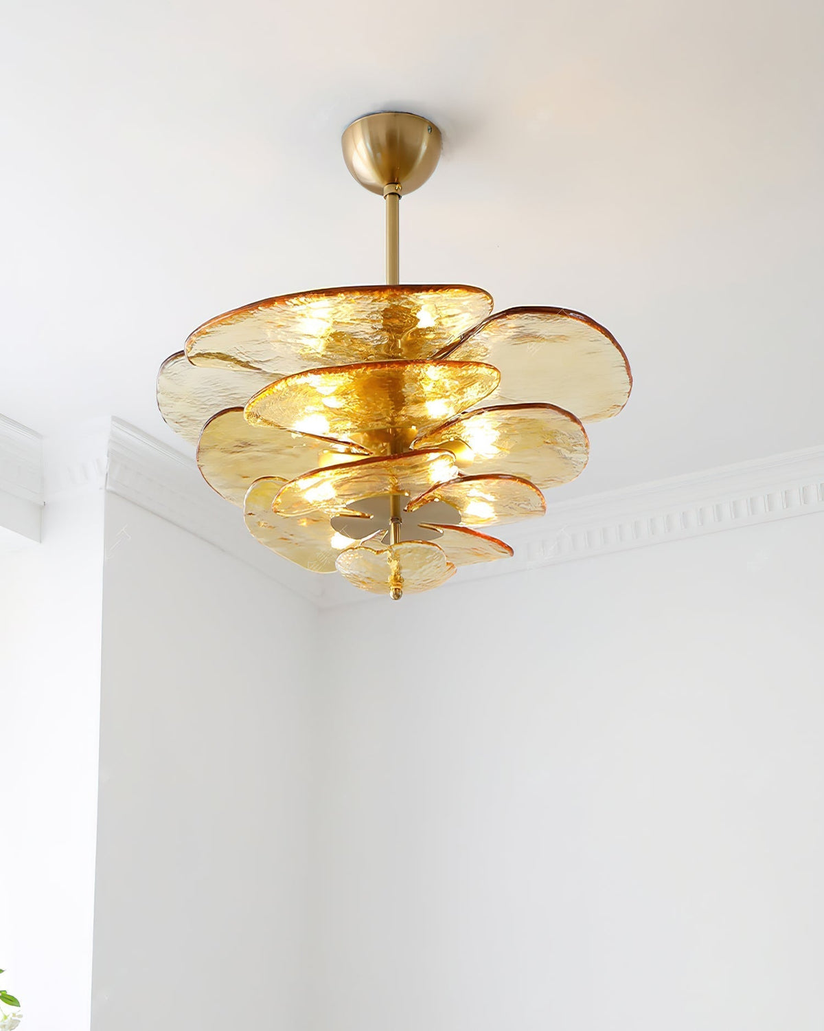 Petal Layered Murano Glass Chandelier