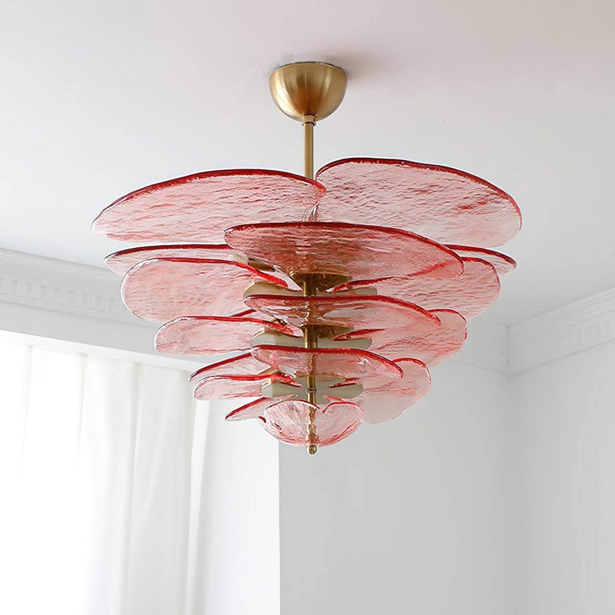Petal Layered Murano Glass Chandelier