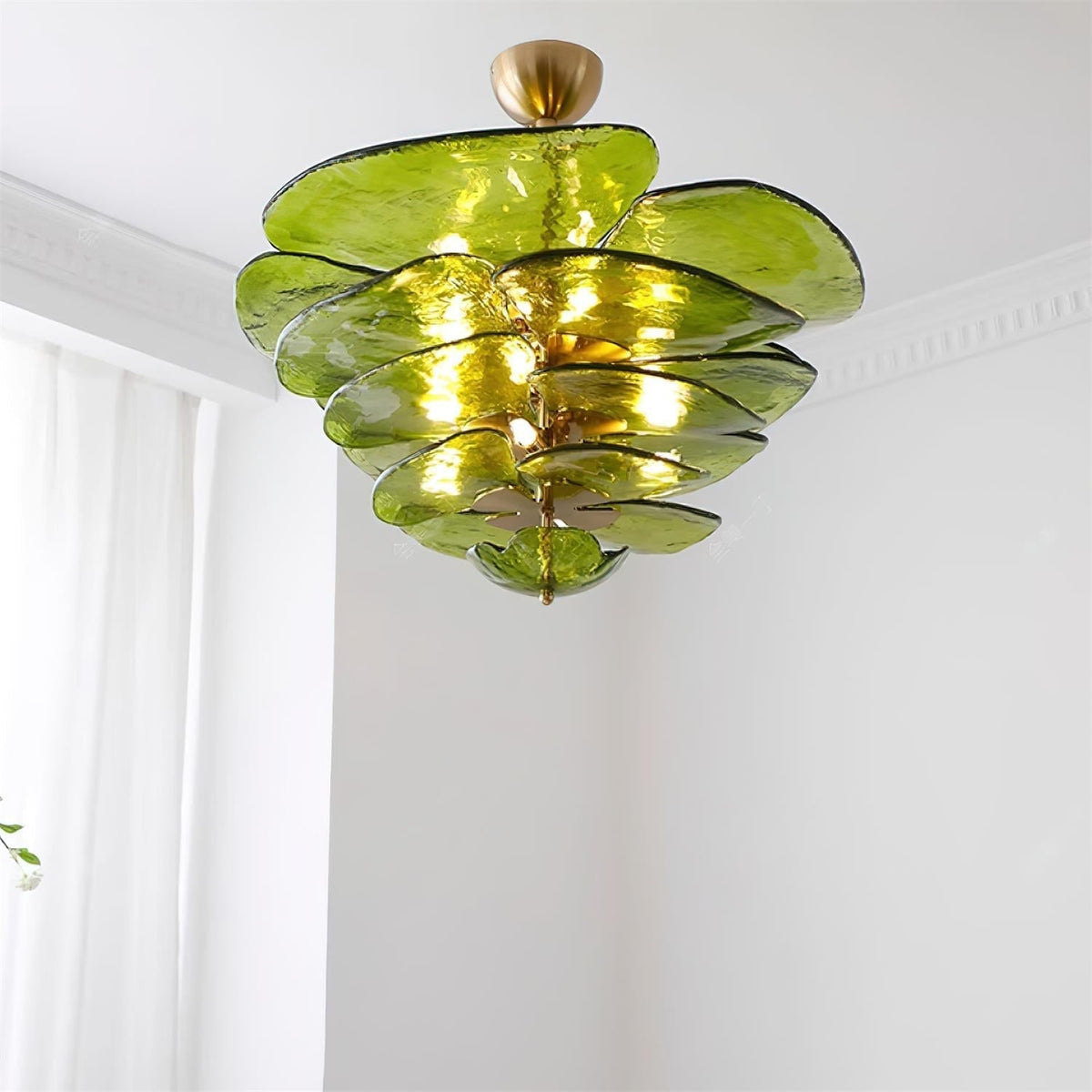Petal Layered Murano Glass Chandelier
