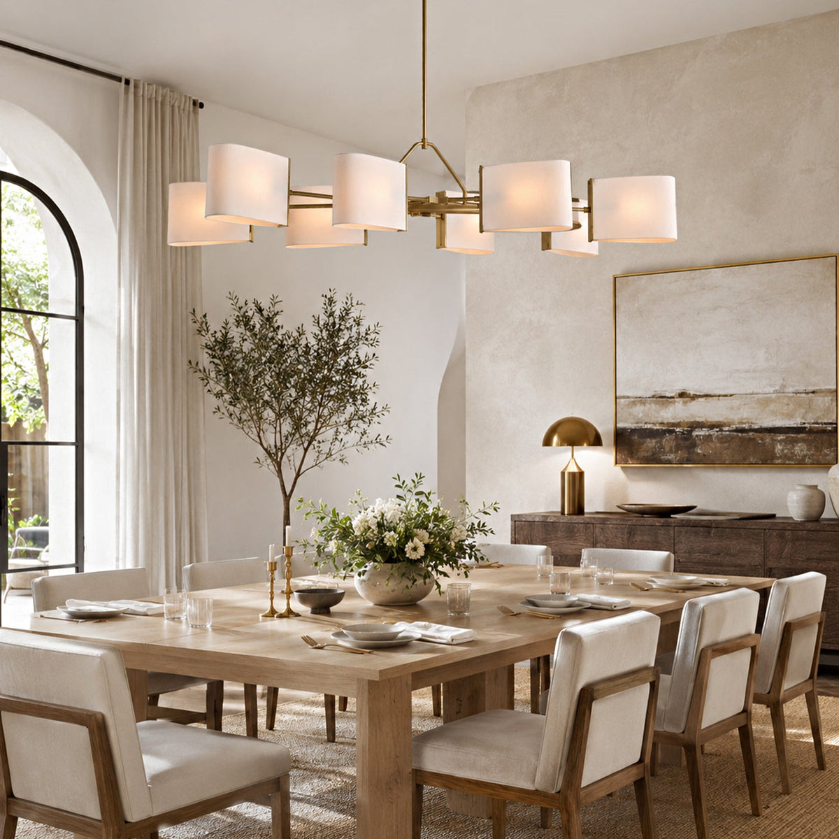 Dessay Solid Brass Linear Chandelier