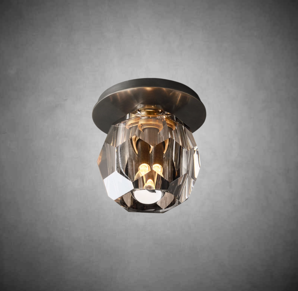 Bolura De Cristal Glass Petite Flushmount