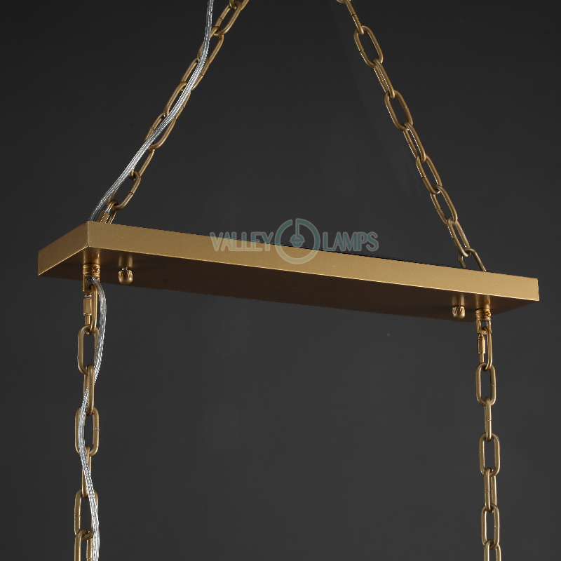 Hartley Calcite Rectangular Chandelier 42"/54"/62"/74"