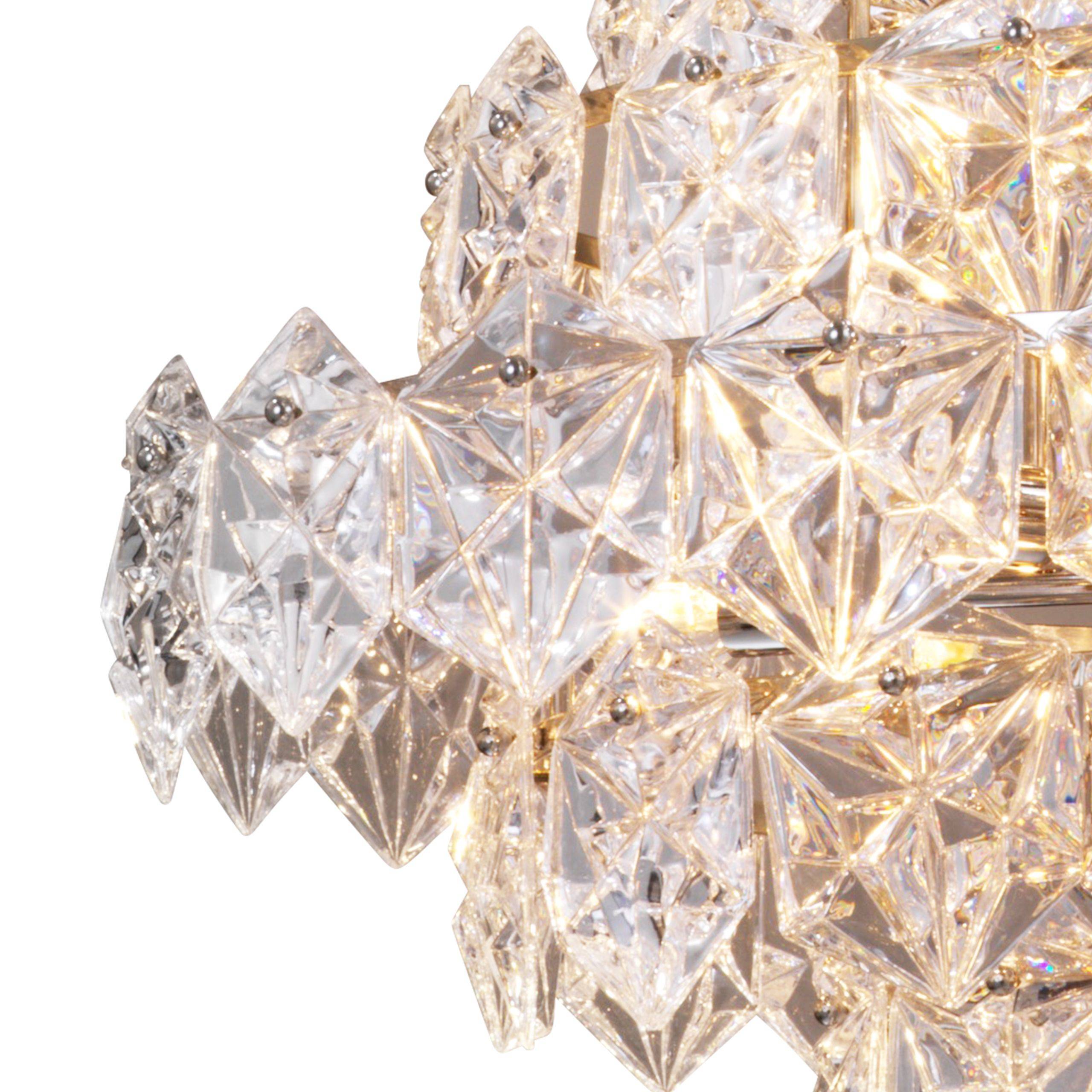 Hermitage L Modern Chandelier - Nickel