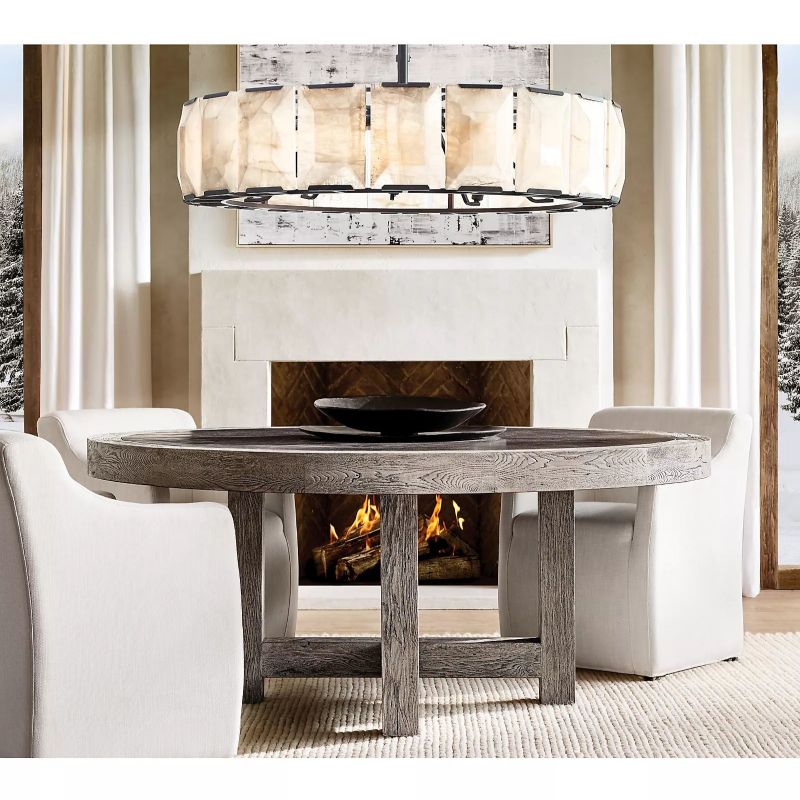 Hartley Calcite Round Chandelier 19"/31"/43"/60"