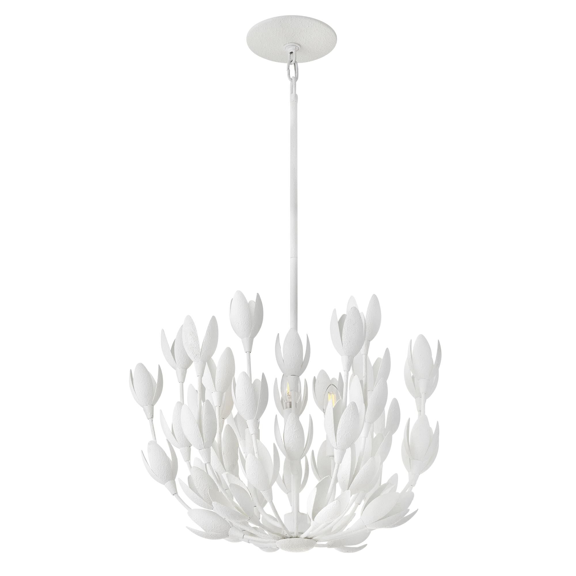 Flora 20 Inch 3-Light LED Chandelier - Delicate Floral Design